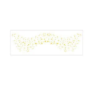 Gold foil freckle face tattoo sticker temporary waterproof makeup splatter body art design.