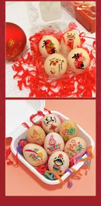Baby full moon one-year-old celebration egg stickers decorative ritual water transfer props set