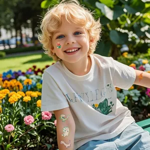 Kids Cartoon Temporary Tattoo Stickers Waterproof Animal Unicorn Dinosaur Space Theme Body Art Party Favors