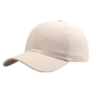 Lichte, ademende, snel drogende sport-honkbalpet in beige, ideaal voor buitensporten en zon.