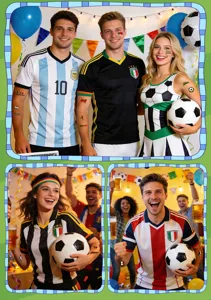 World Cup fan temporary face tattoos, waterproof national flag body stickers for sports events.