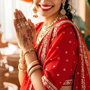 Indian henna temporary tattoo sticker red floral waterproof lace hand sticker for women.