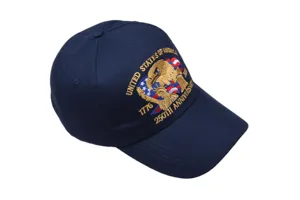 US 250th Anniversary embroidered baseball cap 1776-2026 eagle commemorative hat unisex blue
