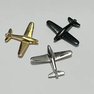 Collier pendentif avion en acier inoxydable, super ensemble de bijoux style hip hop cool.