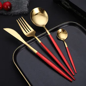 Edelstahl Westliches Steak Messer Gabel Und Löffel Geschirr Besteck Set Mit Geschenkbox