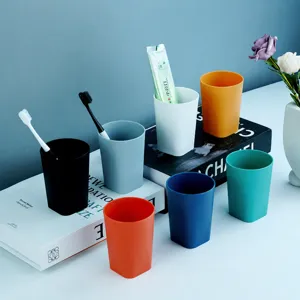 Bicchiere per Collutorio in Plastica Moderno Minimalista Tinta Unita Tazza d'Acqua Portatile Bagno di Casa Tazza per Spazzolino
