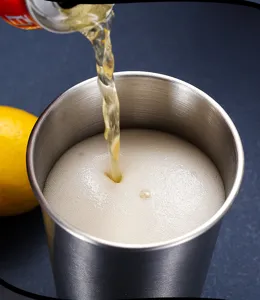 Tazza da birra in acciaio inox campeggio esterno bicchiere in metallo per viaggio.