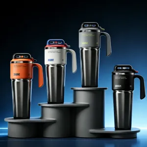 1000ml stainless steel tumbler vacuum insulated travel mug with handle for car and daily use.