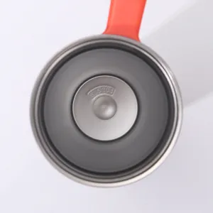 Stainless steel vacuum tumbler inner cup detail showing 304 food grade material.