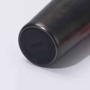 Detailed view of the non-slip silicone base pad on a durable stainless steel vacuum tumbler.