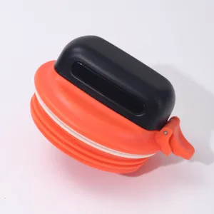 Detailed view of the portable water bottle lid featuring a secure flip-top seal and cap.