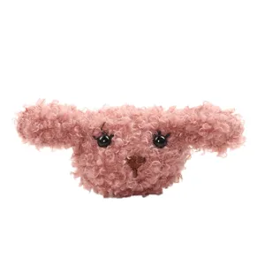 Schattige pluche teddyhond pop accessoire broche voor tassen schoenen haar decoratie