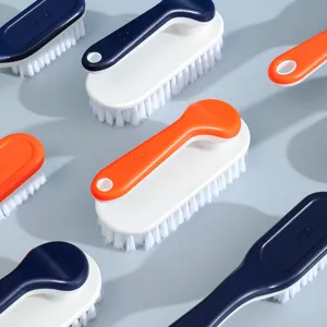 Spazzola per scarpe multifunzionale con manico lungo setole morbide pulizia casa bucato scarpe