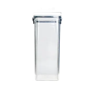 Contenitore per alimenti trasparente in plastica per cucina con coperchio 10.2cm