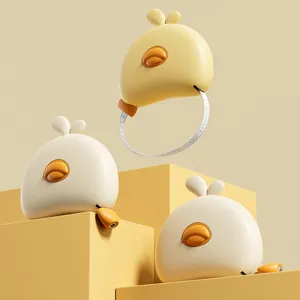 Ruban à Mesurer Rétractable en Forme de Mignon Poussin Portable Échelle Double Face Règle Magnétique Pour Corps Taille Ménage