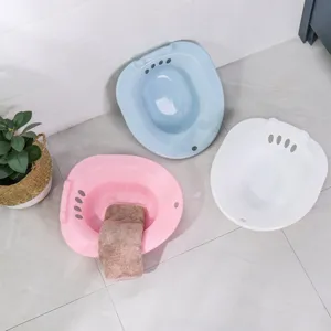 Plastic postpartum sitz bath for pregnant women and hemorrhoids relief, multi-color main view