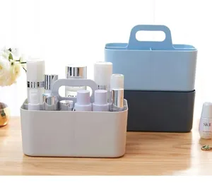 Desktop Kosmetik-Aufbewahrungsbox mit Griff, Mehrfach-Make-up-Organizer für Hautpflege.