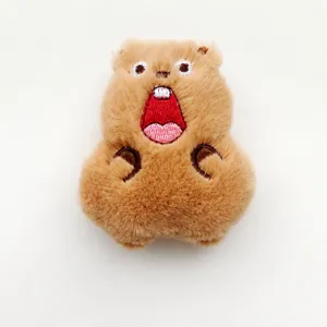 Mignon pendentif en peluche marmotte drôle de rongeur porte-clés broche sac