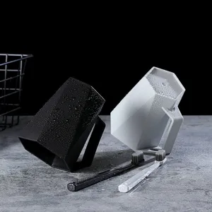 Diamond rinse cup couple toothbrush holder plastic modern minimalist bathroom gargle mug main