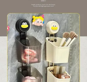 Wandmontierter mehrschichtiger Aufbewahrungskorb für Küche, Kosmetik und tägliche Kleinigkeiten.