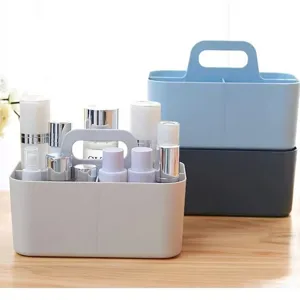 Plastik Kosmetik Aufbewahrungsbox mit Griff große Kapazität Schreibtisch Organizer für Pflege.