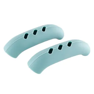 Silicone pot handle covers heat resistant anti-scald kitchen cookware grip protectors set