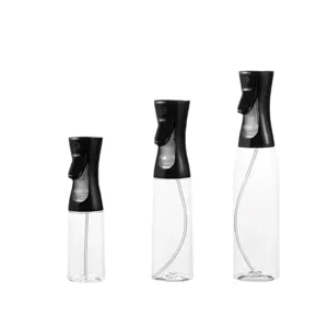 Pressurized Oil Spray Bottle Glass Atomizer For Air Fryer Kitchen Cooking Barbecue Portable Oil Dispenser
