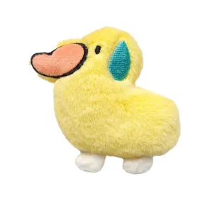 Cute yellow plush duck doll pendant creative cartoon brooch bag charm soft toy accessory