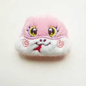 Lindo parche accesorio de serpiente de felpa de dibujos animados para ropa y bolsos DIY.