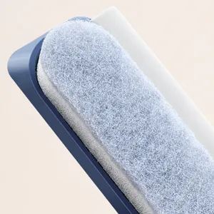 Fensterreiniger Ersatzkopf mit Polyesterschaumstoff und Gummischieber für die Glasreinigung.