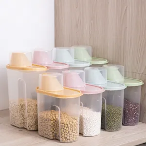 Plastik Muesli Vorratsdose Transparenter Reisspeicher Kuechen Organizer Hauptbild