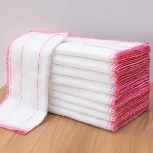 Strofinaccio in Filato di Cotone Ispessito Asciugamano per Pulizia Cucina Assorbente Tampone Sgrassante Utensile per Pulizia