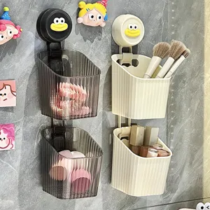 Wandmontierte Küchen Aufbewahrungsbox Ohne Bohren Ingwer Knoblauch Organizer Mehrschichtige Kunststoff Hängekorb Gewürzregal