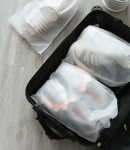 Vliesstoff Schuhaufbewahrung Beutel staubdicht Reise Organizer fuer Schuhe Detailansicht