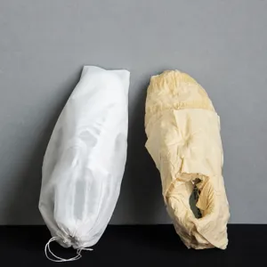 Vliesstoff Schuhstaubschutz Kordelzug Aufbewahrungstasche für Sneaker Trocknung und Anti-Vergilbung.