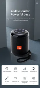 Mini tragbarer Bluetooth Lautsprecher mit Trageband, starkem Bass für Outdoor Sport.