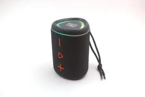 Portable wireless Bluetooth speaker with vibrant LED lights, deep bass and TWS function.
