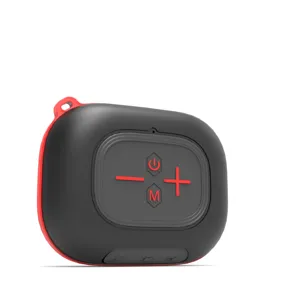 Portable outdoor waterproof bluetooth speaker with heavy bass and silicone case design.