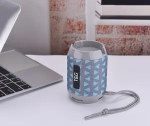 Portable Bluetooth Speaker Wireless Outdoor Stereo Subwoofer with Phone Stand Grey Color