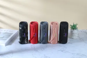 Portable Waterproof Bluetooth Speaker with Colorful Lights TWS Wireless Outdoor Audio