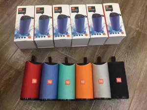 Portable wireless Bluetooth speaker with rich bass, colorful options and strap design for outdoor.