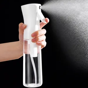 Continuous High Pressure Spray Bottle Plastic Fine Mist Water Sprayer Refillable For Hair Makeup Cleaning