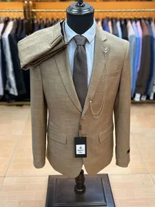 Ανδρικό Επαγγελματικό Koustoumi Set Slim Fit Monompeta Blazer kai Panteloni Episimo Gamou Groom Professional Wear