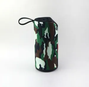 Portable wireless bluetooth speaker with camouflage pattern waterproof design for outdoor use