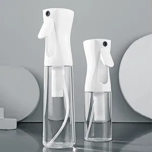 Continuous mist spray bottle for hair and makeup styling, fine water mister for gardening.