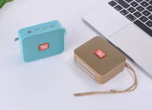 Tragbarer kabelloser Bluetooth-Lautsprecher mit T&G Logo, kompakte Mini Outdoor Stereo Soundbox.