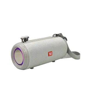 Haut-parleur Bluetooth Portable Étanche Subwoofer avec Lumières Colorées et Sangle