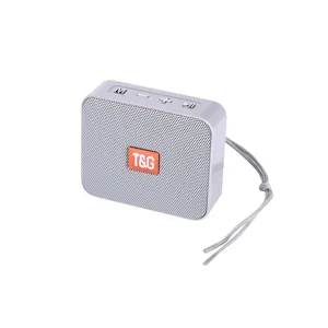 Tragbarer Mini Bluetooth Lautsprecher Kabelloser Outdoor Stereoklang mit TF Kartenslot Grau
