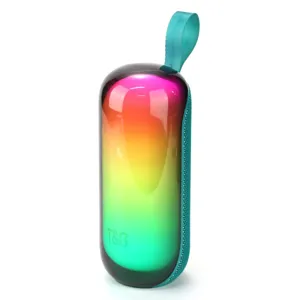 Mini haut-parleur Bluetooth sans fil portable RGB lumieres colorees audio stereo portable