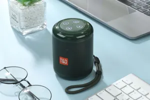 Tragbarer Mini Bluetooth Lautsprecher mit Trageband kabelloser Outdoor Subwoofer Stereo Box